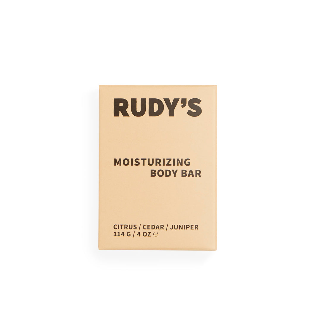 Image of Rudy's Moisturizing Body Bar in box on a white background