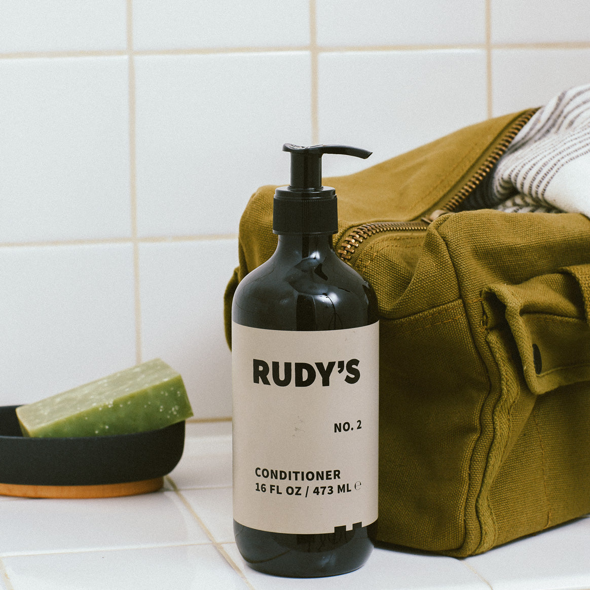 Rudy's Barbershop No. 2 Conditioner in your shower